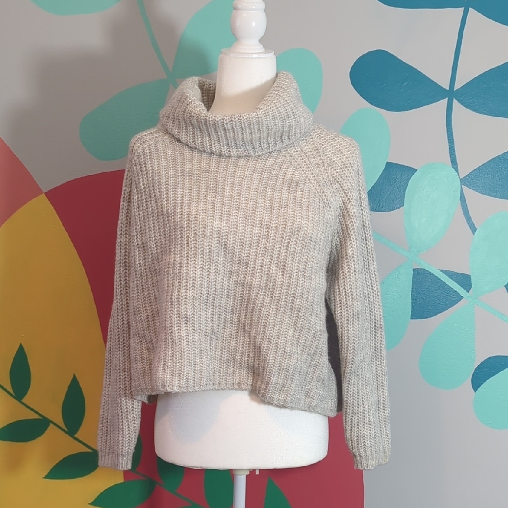 Cozy Beige Turtleneck Sweater